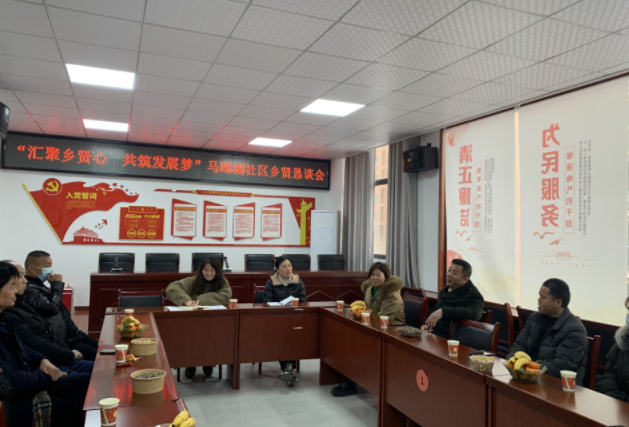 汇聚乡贤心 共筑发展梦 马蹄湖社区召开乡贤恳谈会